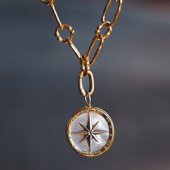 Rose of the Winds Compass Pendant - Waxing Poetic