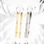 Linea Dangle Earrings - Brass-3