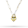 Heartglobe Charm Necklace - Sterling Silver-1
