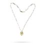 Heartglobe Charm Necklace - Sterling Silver-2