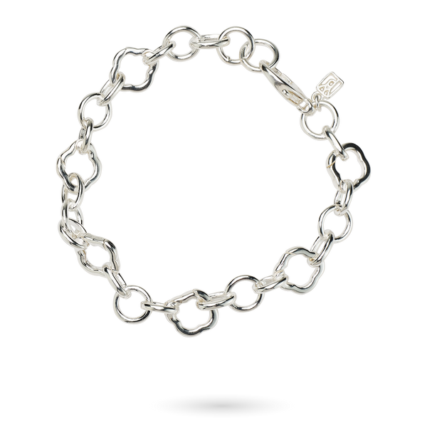 Andra Sterling Silver Charm Bracelet Silver